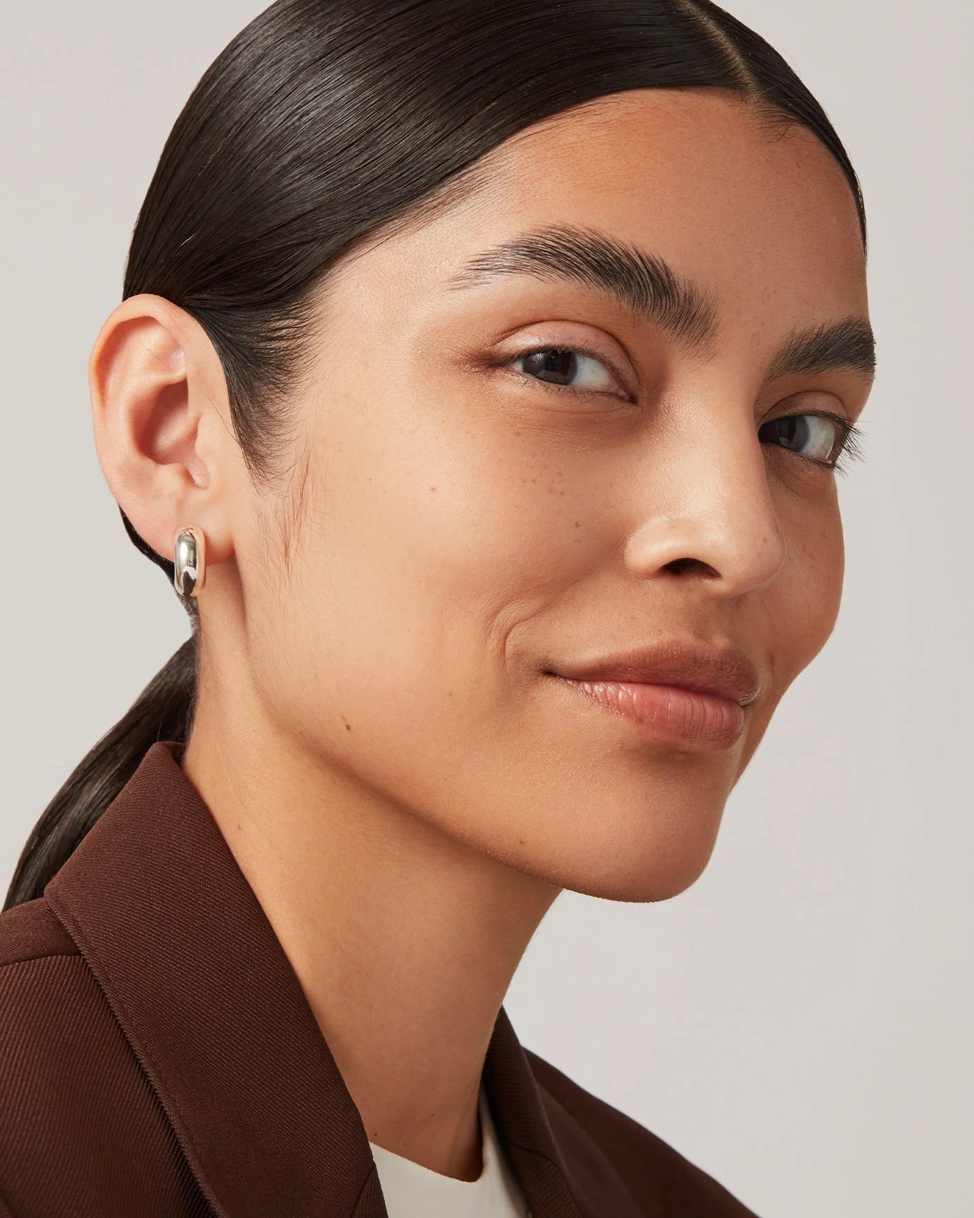 Jenny Bird Tome Hoops Small - Silver