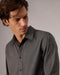 Rag & Bone Tomlin Stretch Dobby Shirt - Dark Grey