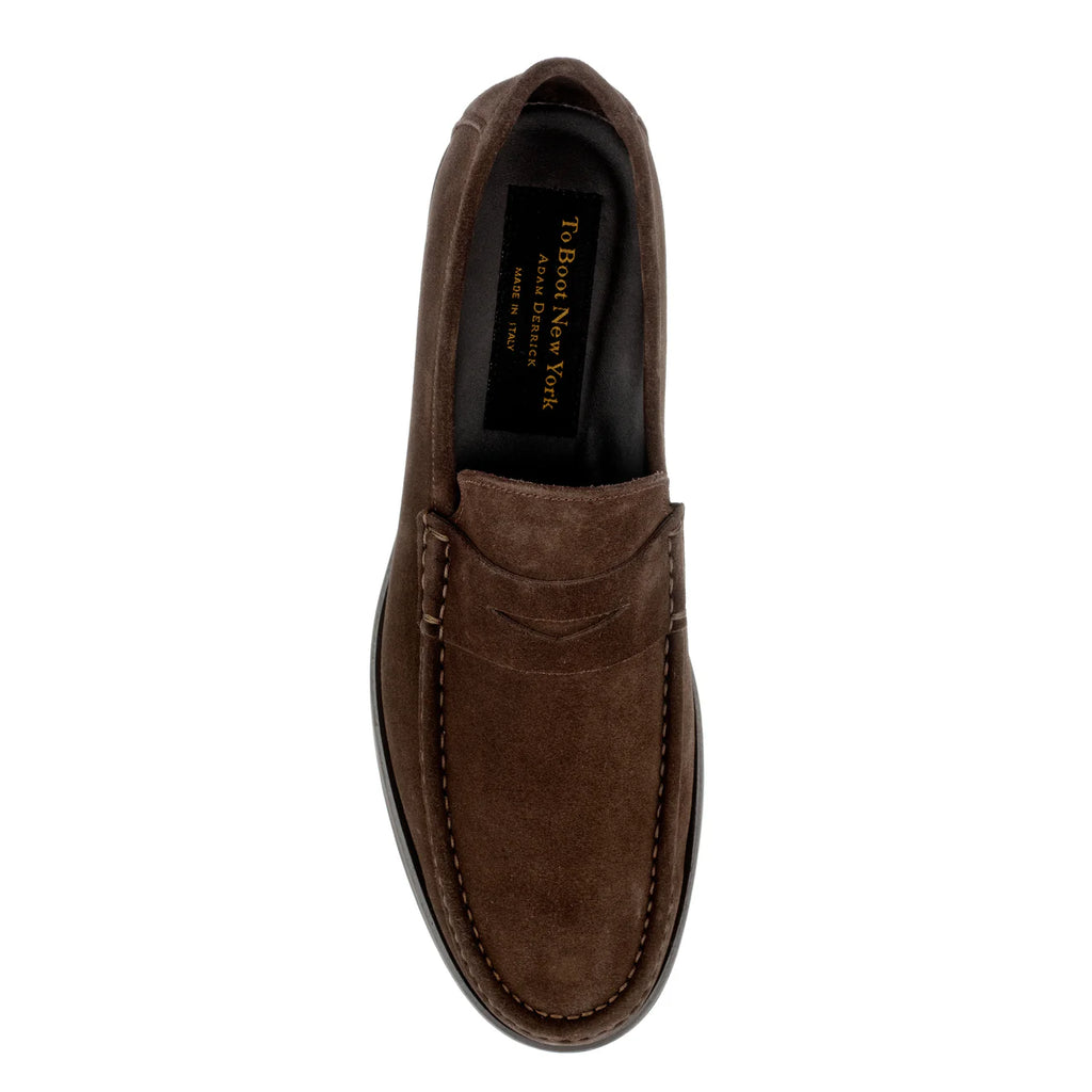 To Boot Belfast Dark Brown Suede Loafer