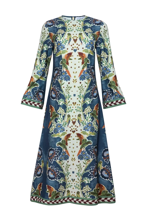 Hunter Bell Townes Dress  - Birds of a Feather Navy