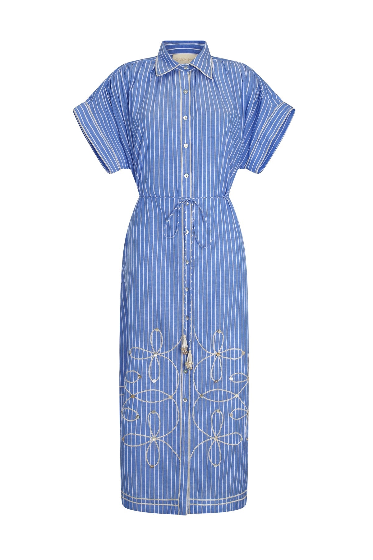 Carolina K Valerie Kaftan - Blue Stripes