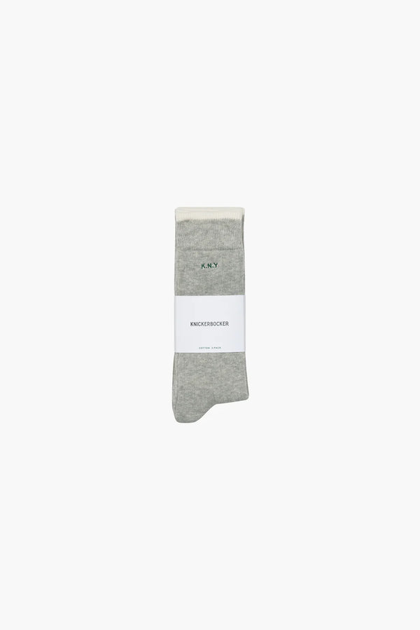 Knickerbocker 3-Pack Cotton Socks - Grey