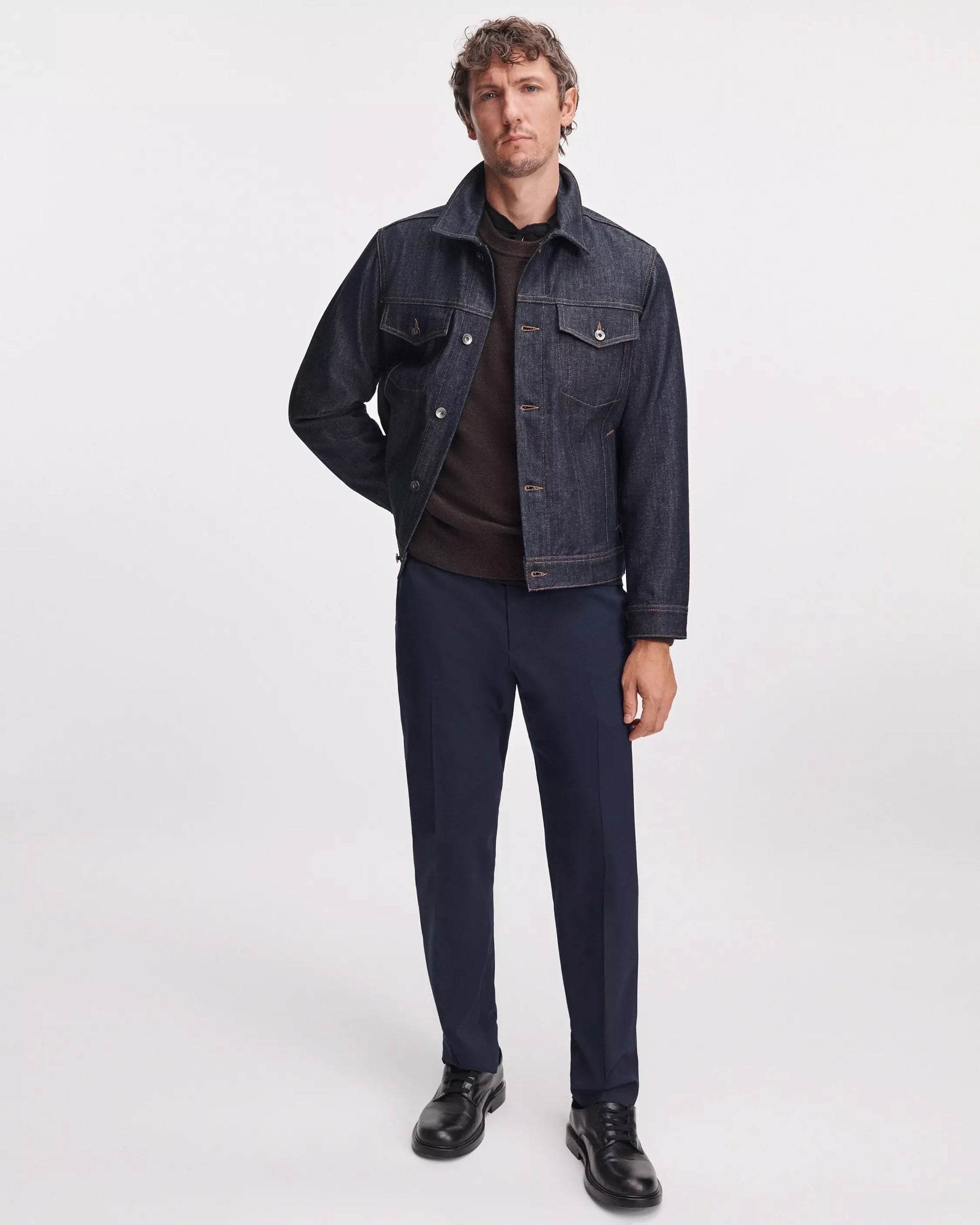 Rag & Bone Vernon Cashmere Sweater - Dark Brown