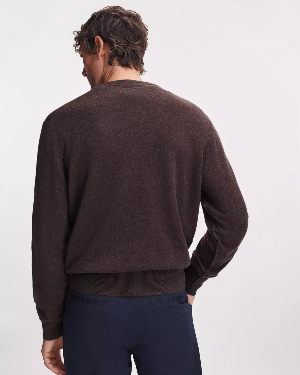 Rag & Bone Vernon Cashmere Sweater - Dark Brown