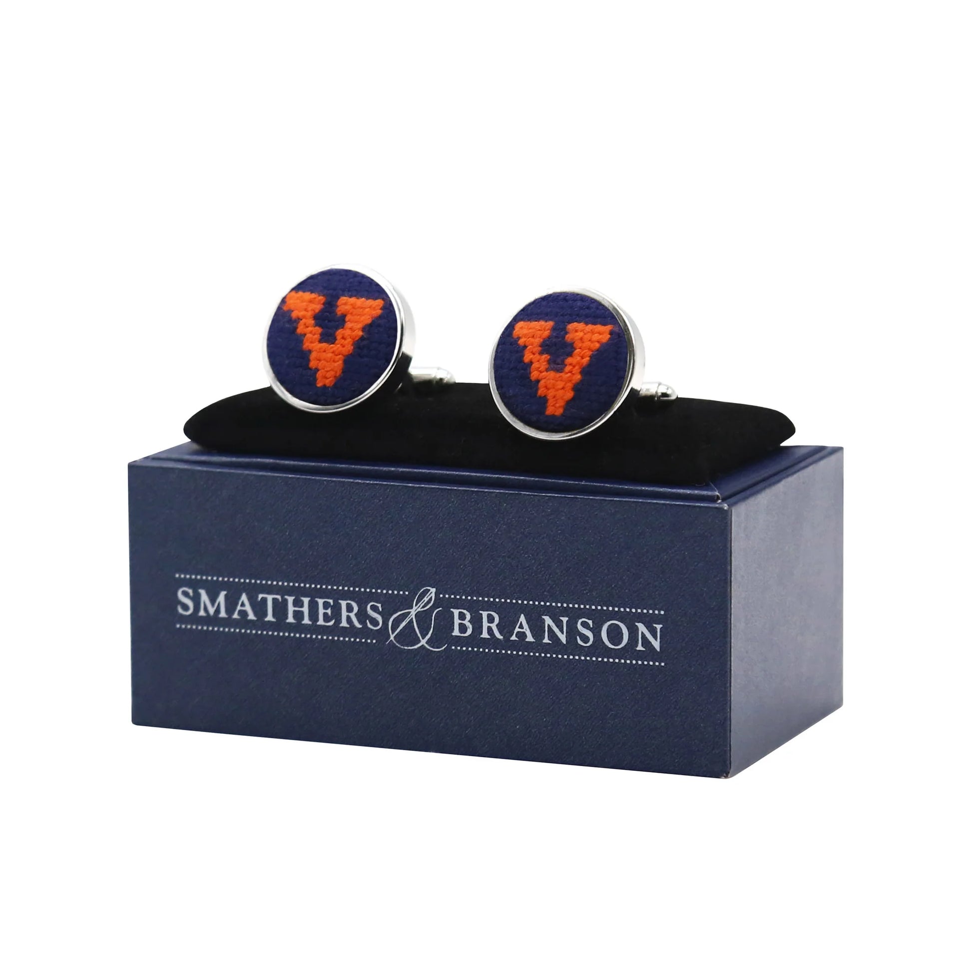 Smathers & Branson Virginia (Dark Navy) Cufflinks