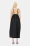 Ganni Black Duchesse Nylon Strap Dress