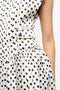 Ganni Polka-Dot Satin Corset Mini Dress