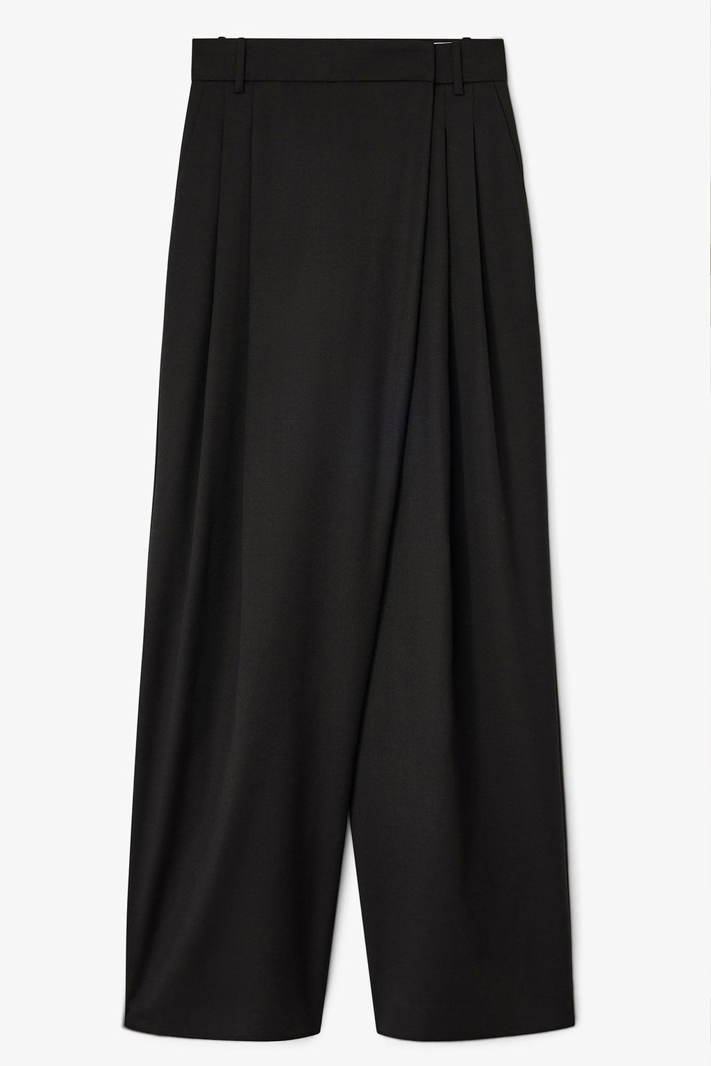 Ganni Cross-Over Pants - Black