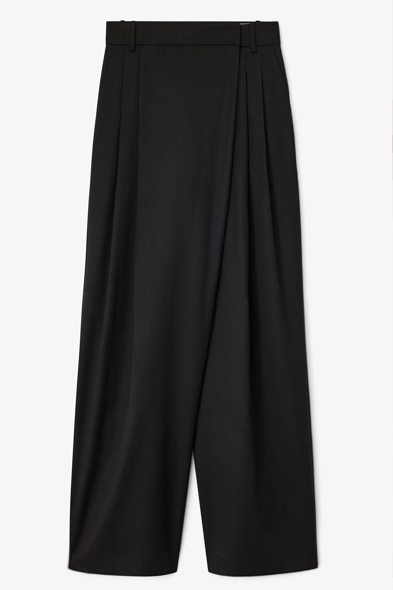 Ganni Cross-Over Pants - Black
