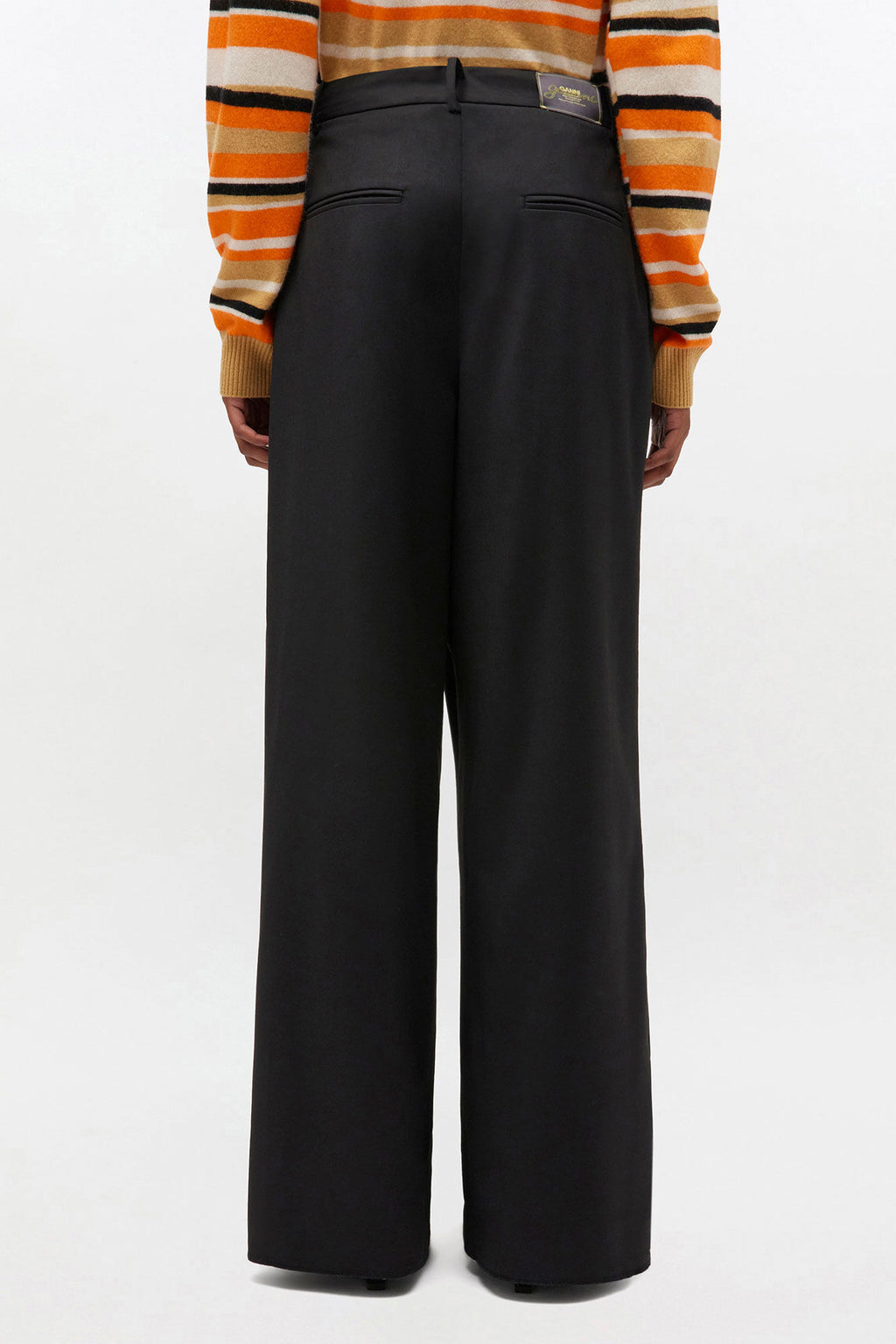 Ganni Cross-Over Pants - Black