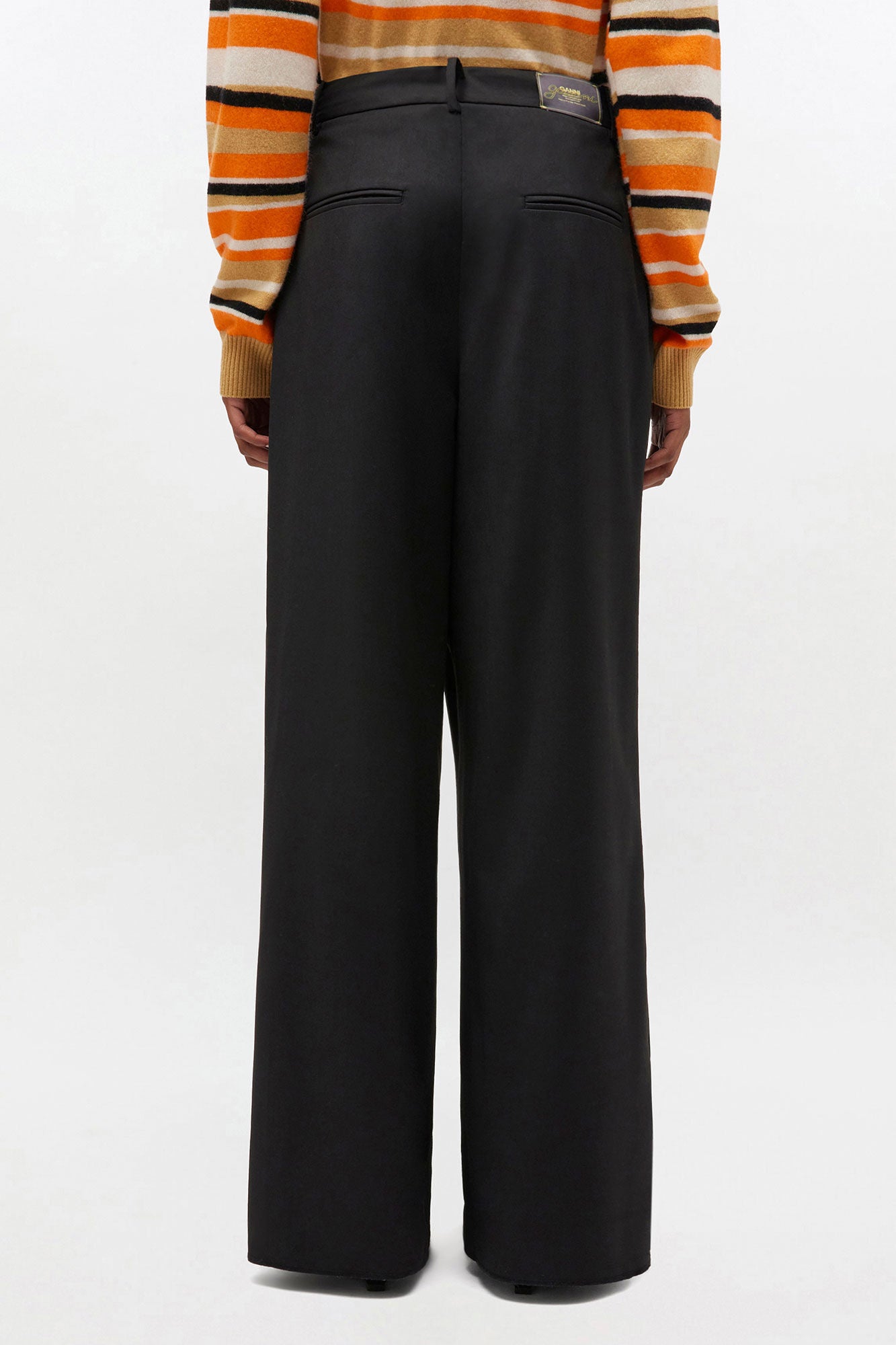Ganni Cross-Over Pants - Black