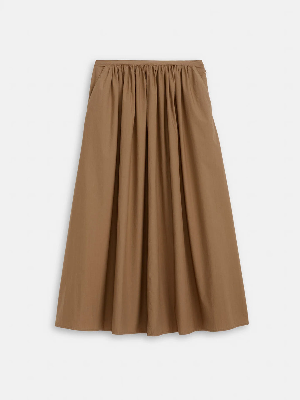 Alex Mill Sarah Skirt In Cotton - Field Khaki
