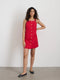 Alex Mill Alexis Dress in Cotton Linen - Crimson