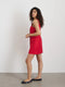 Alex Mill Alexis Dress in Cotton Linen - Crimson