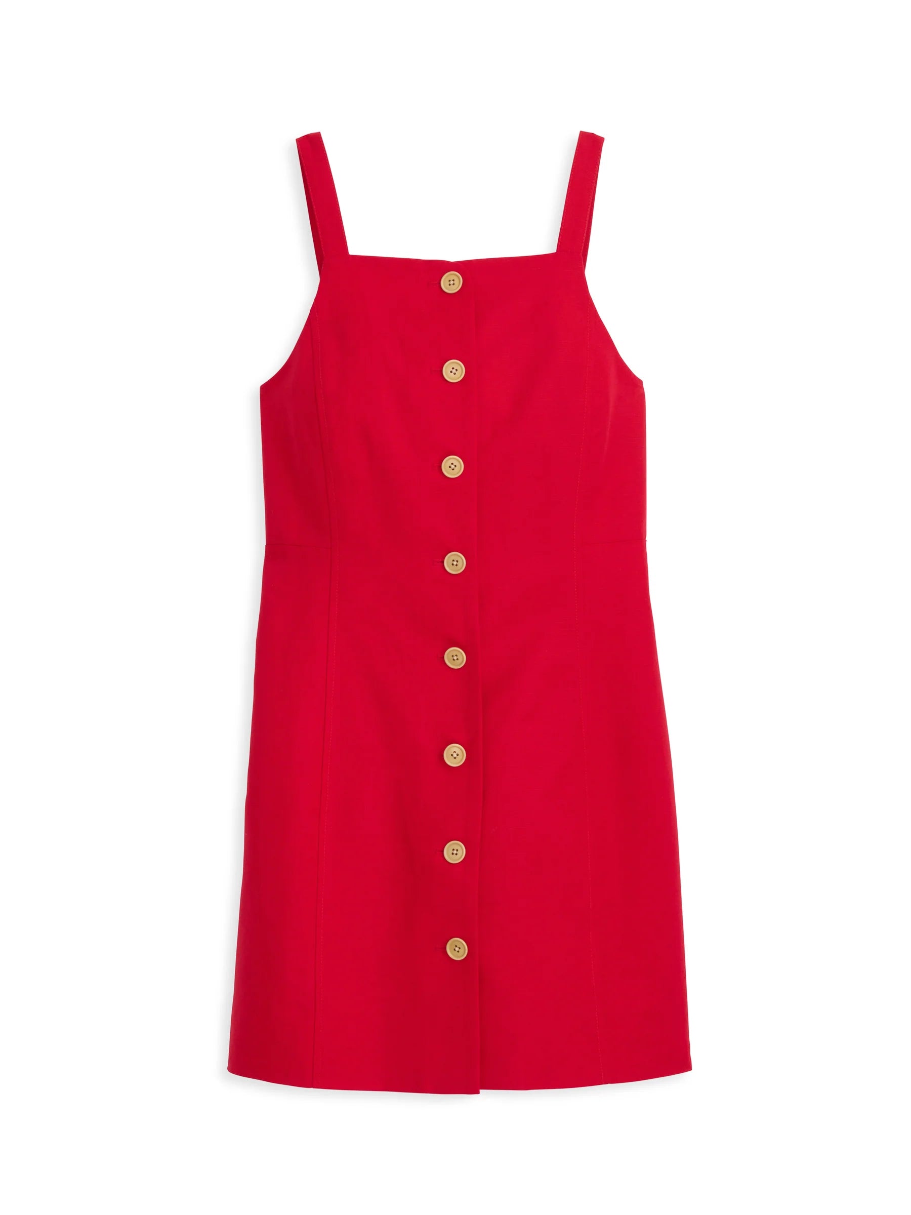 Alex Mill Alexis Dress in Cotton Linen - Crimson
