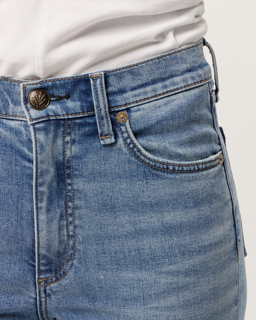 Rag & Bone Harlow Mid-Rise Ankle Straight - Orian