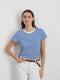 Alex Mill Prospect Tee - Blue Stripe