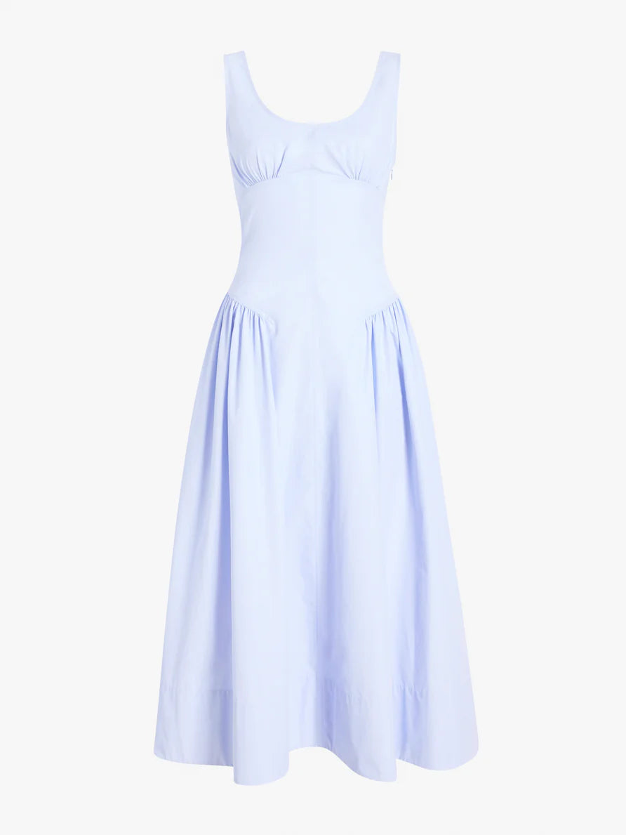 Proenza Schouler White Label Kendall Dress in Tech Cotton - Sky