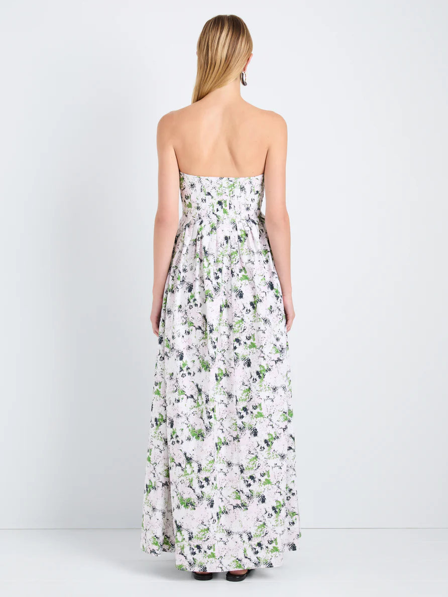 Proenza Schouler White Label Virella Dress in Printed Cotton - Orchid Multi