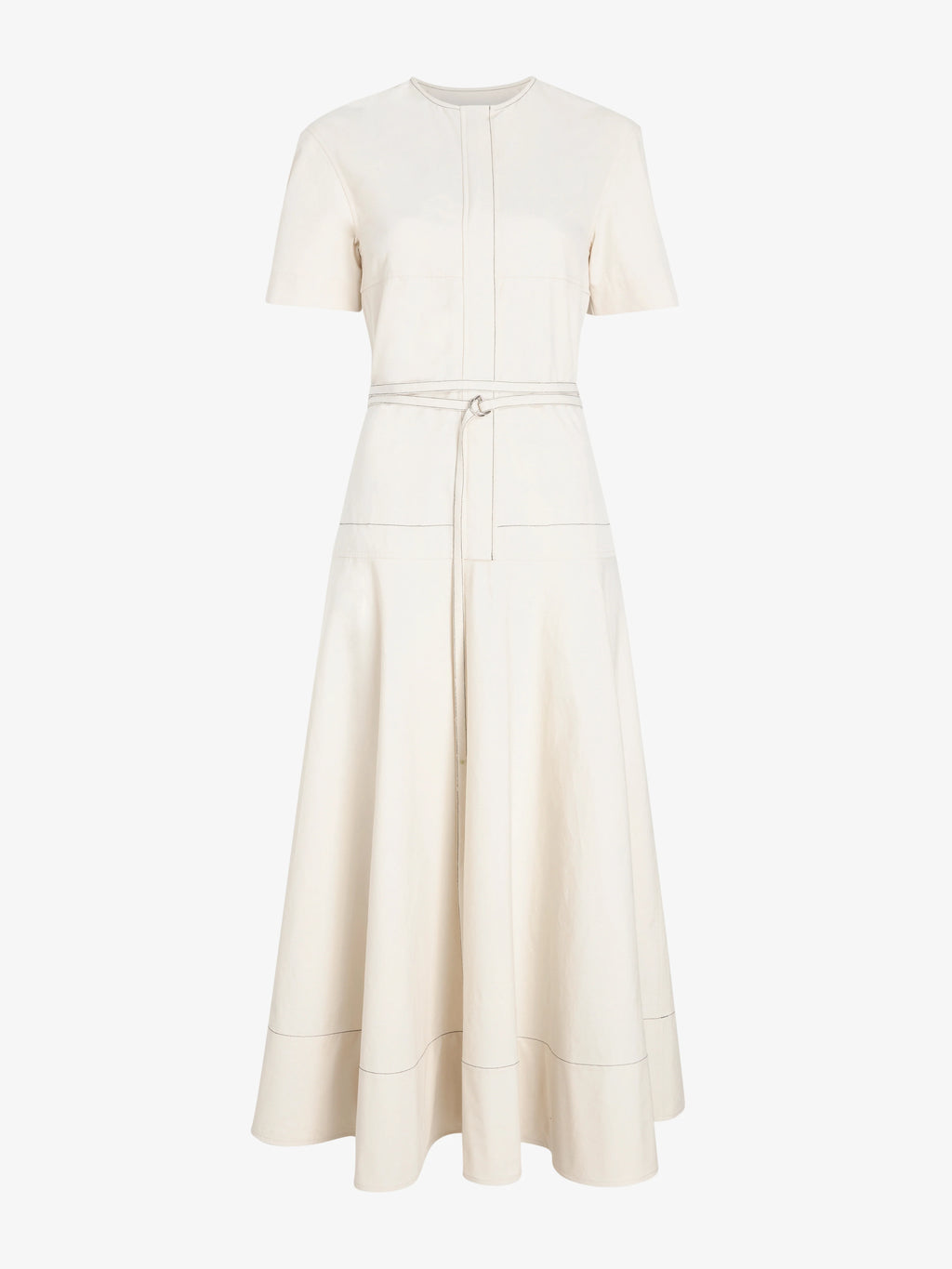 Proenza Schhouler Elizabeth Dress in Solid Cotton Linen