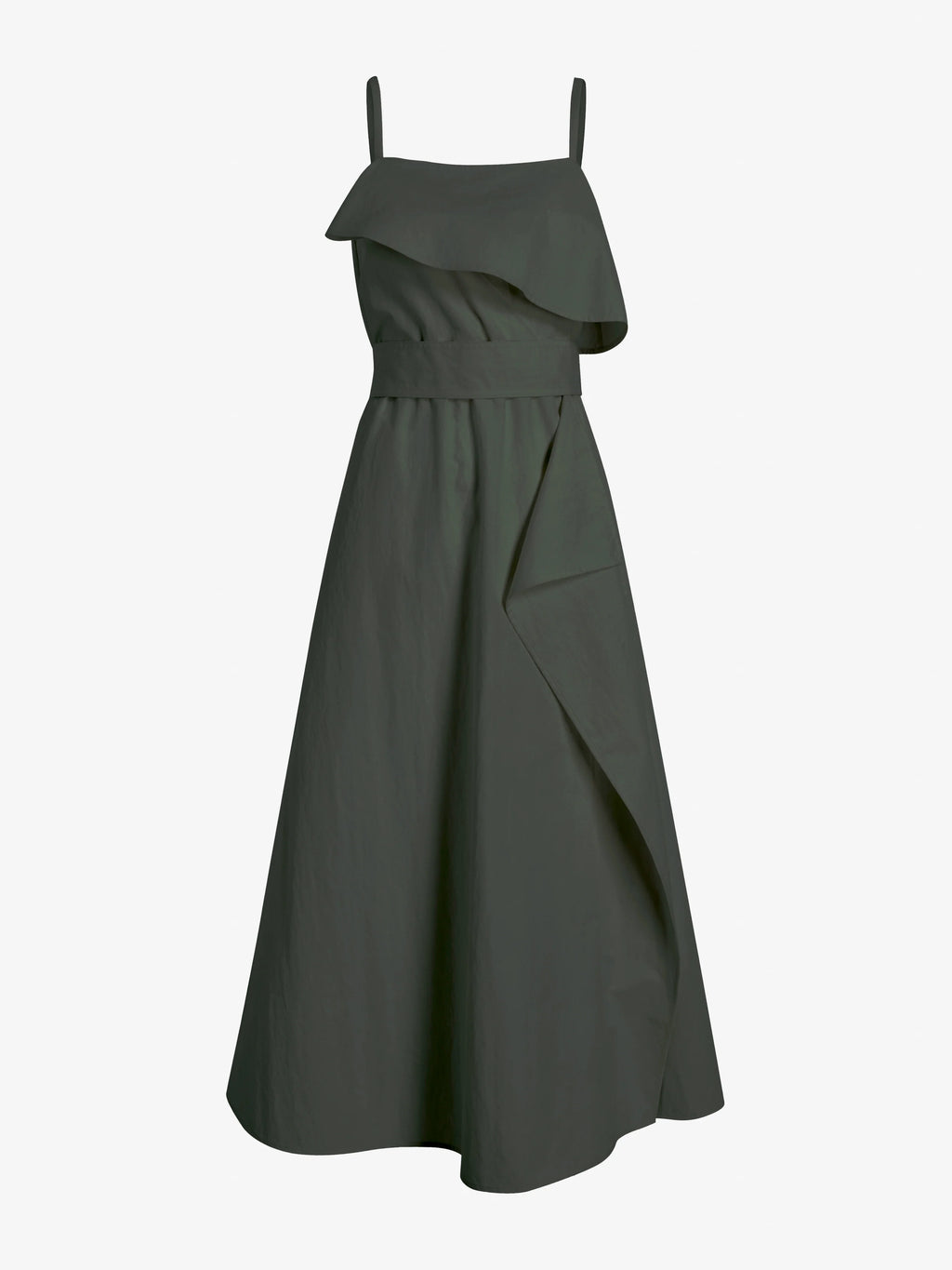 Proenza Schouler Reign Dress in Washed Cotton - Willow