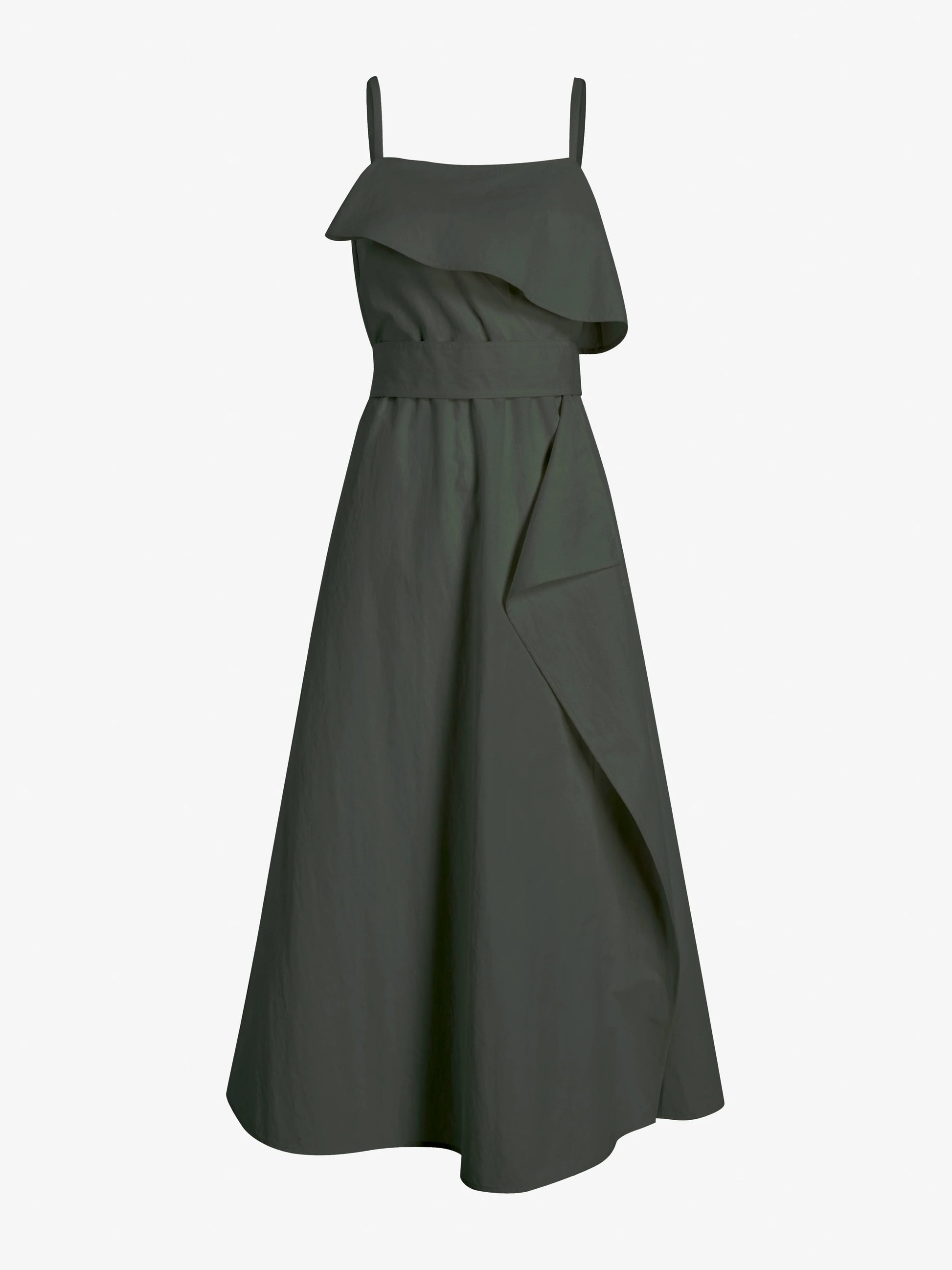 Proenza Schouler Reign Dress in Washed Cotton - Willow