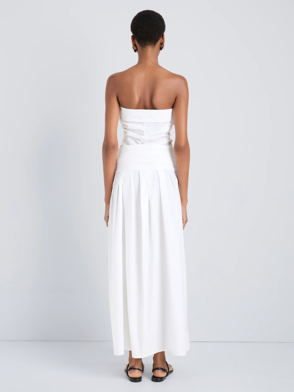 Proenza Schouler White Label Nessa Skirt in Poplin - White