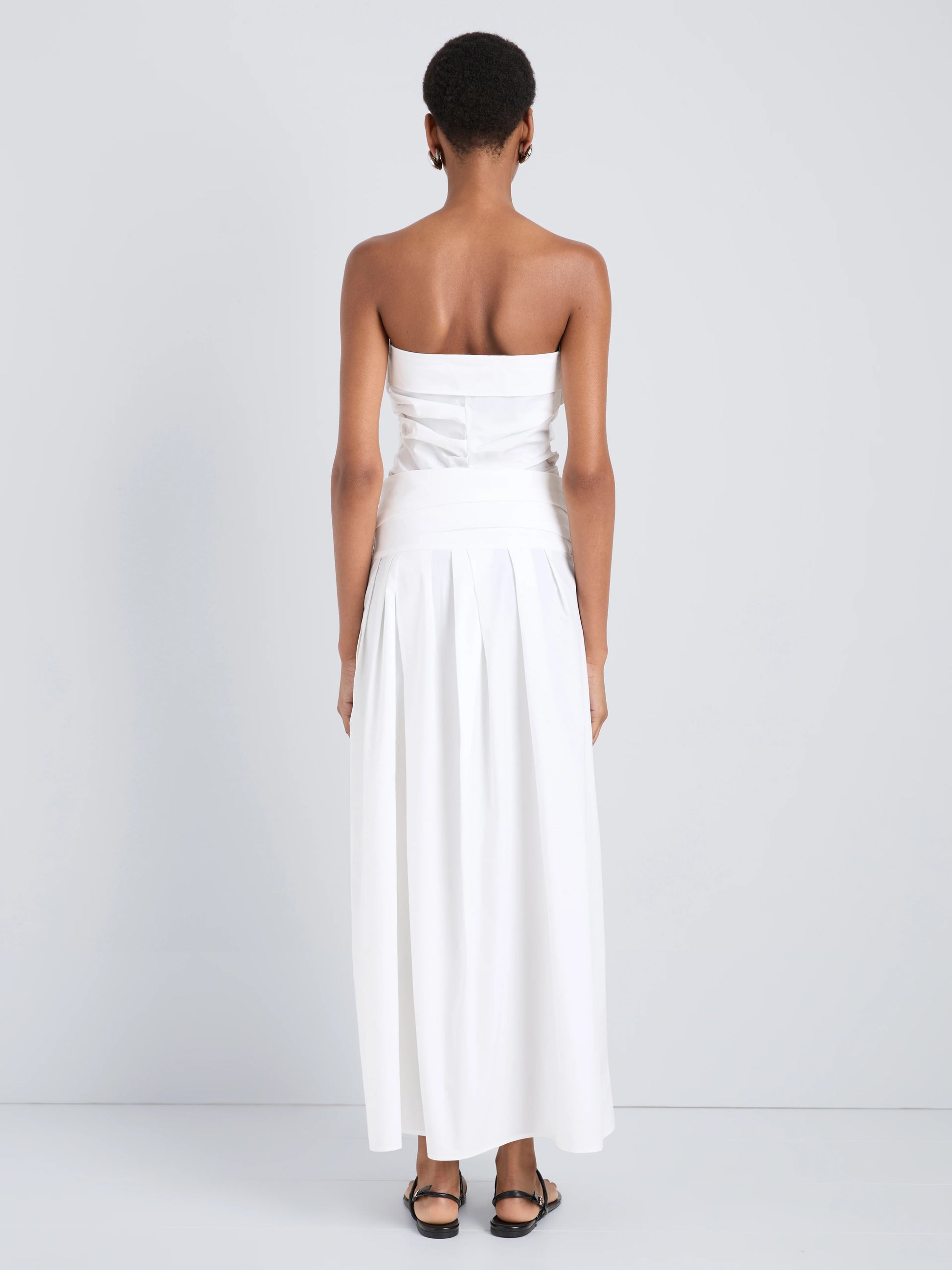 Proenza Schouler White Label Nessa Skirt in Poplin - White