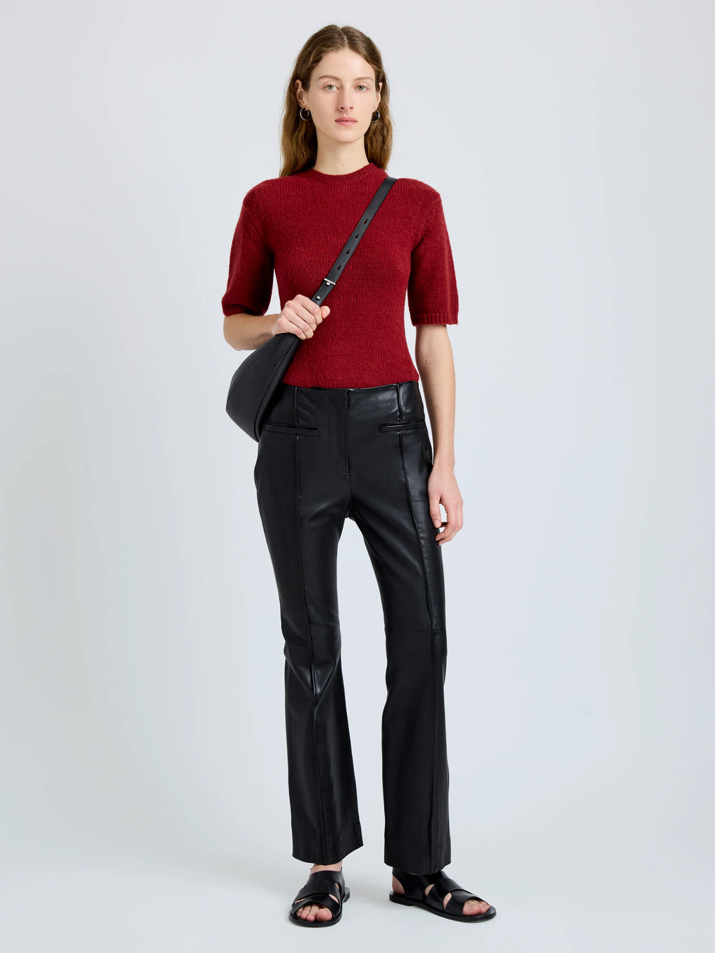 Proenza Schouler Dana Sweater in Wool- Brick