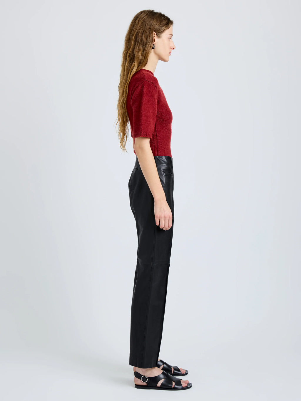 Proenza Schouler Dana Sweater in Wool- Brick