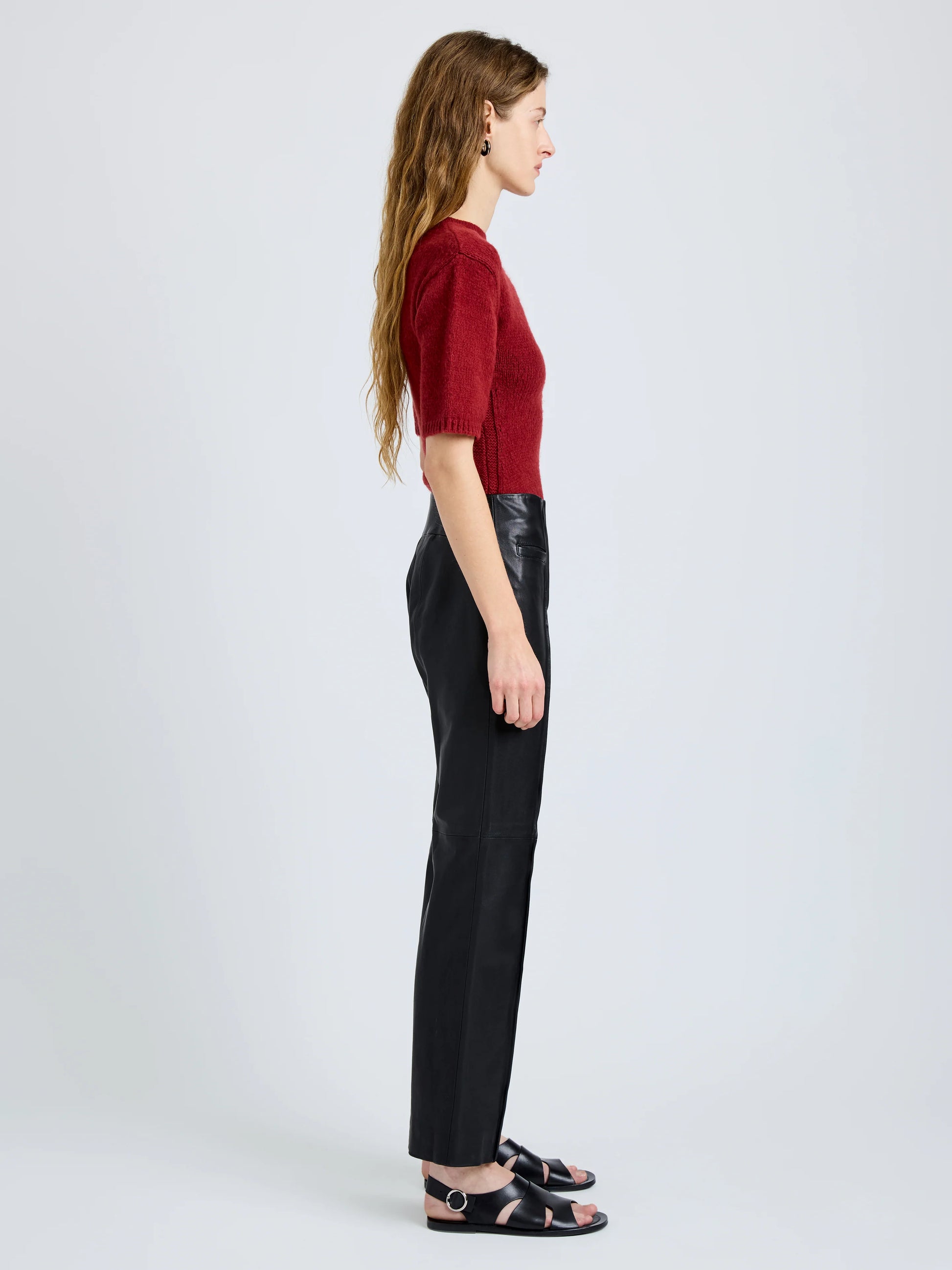 Proenza Schouler Dana Sweater in Wool- Brick