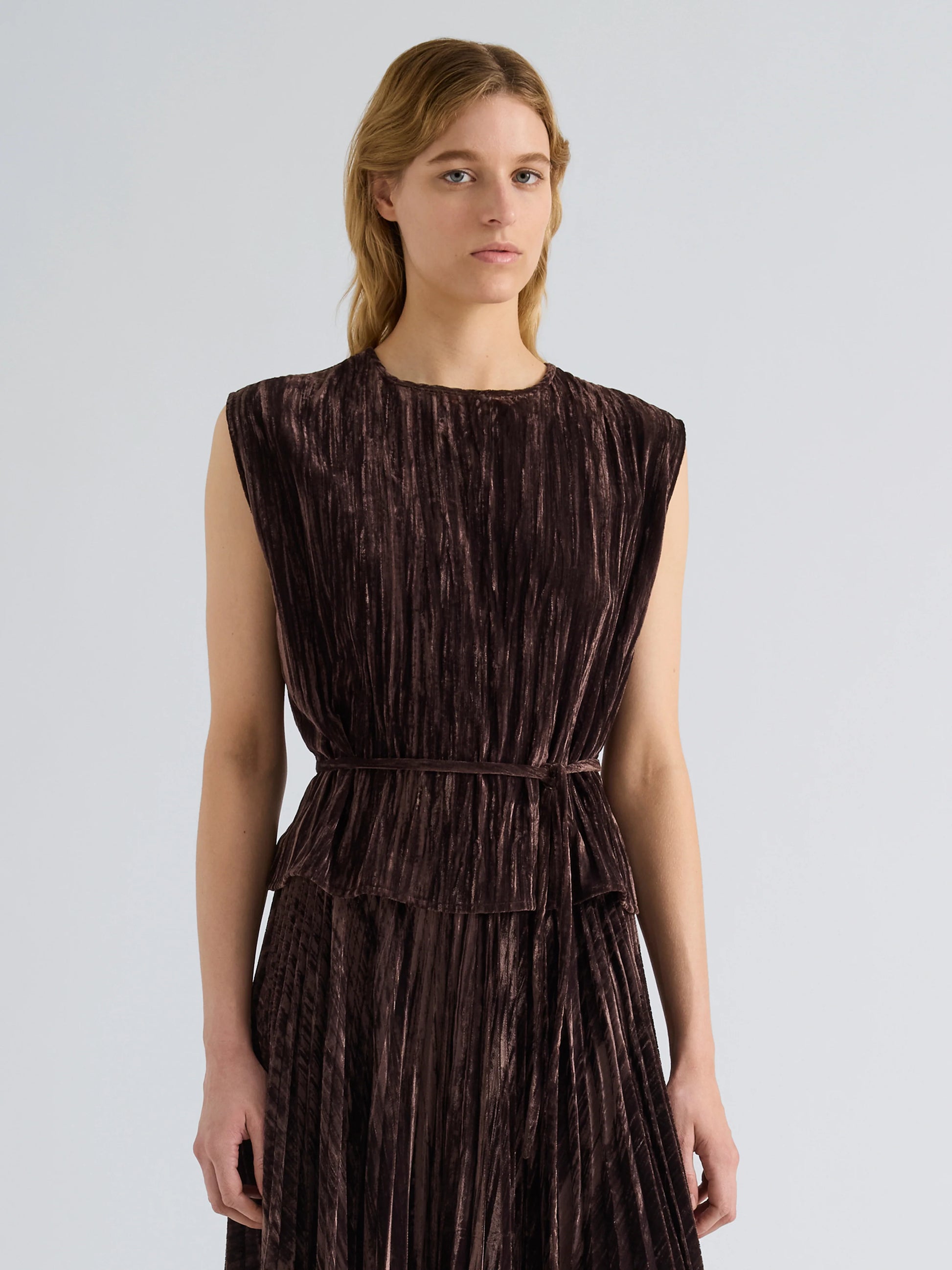 Proenza Schouler Lyra Top in Crushed Velvet
