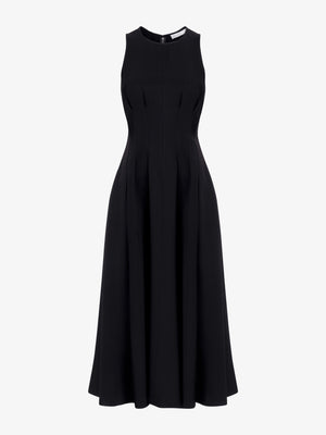 Proenza Schouler Bronwyn Dress in Merino Wool  - Black