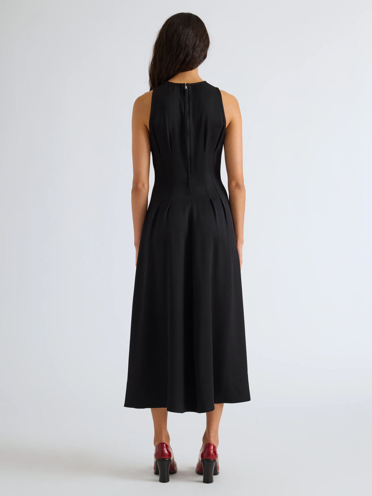 Proenza Schouler Bronwyn Dress in Merino Wool  - Black