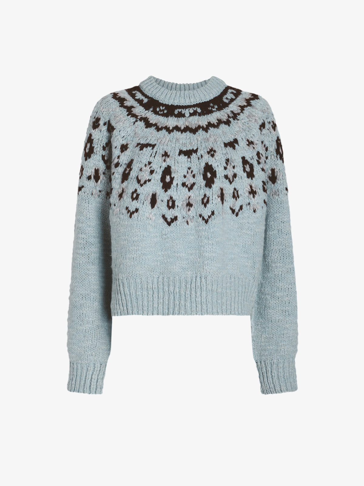 Proenza Schouler Lizzy Sweater in Fairisle - Blue