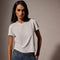 James Perse Shrunken Crew Neck Tee - White