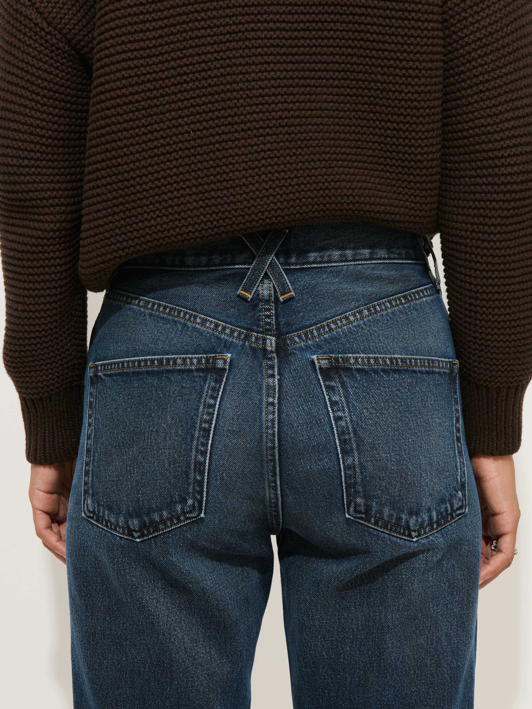 Alex Mill Nico Cardigan In Cotton- Dark Chocolate