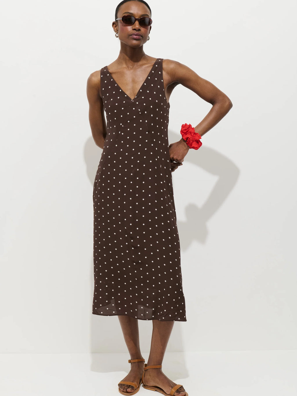 Alex Mill Flora Dress In Polka Dot