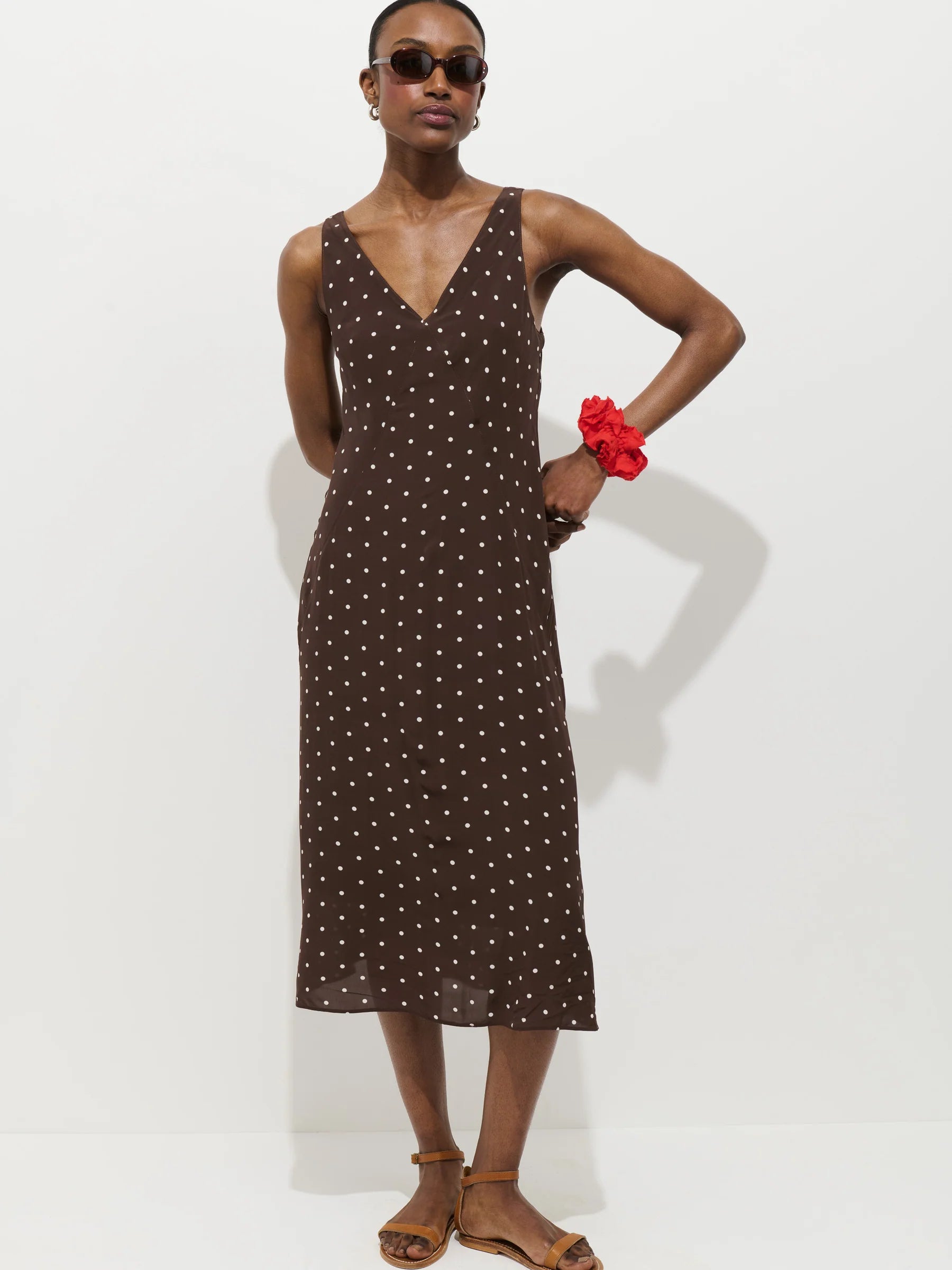 Alex Mill Flora Dress In Polka Dot