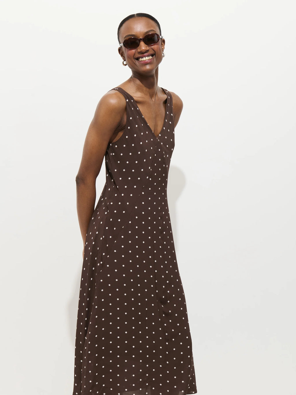 Alex Mill Flora Dress In Polka Dot