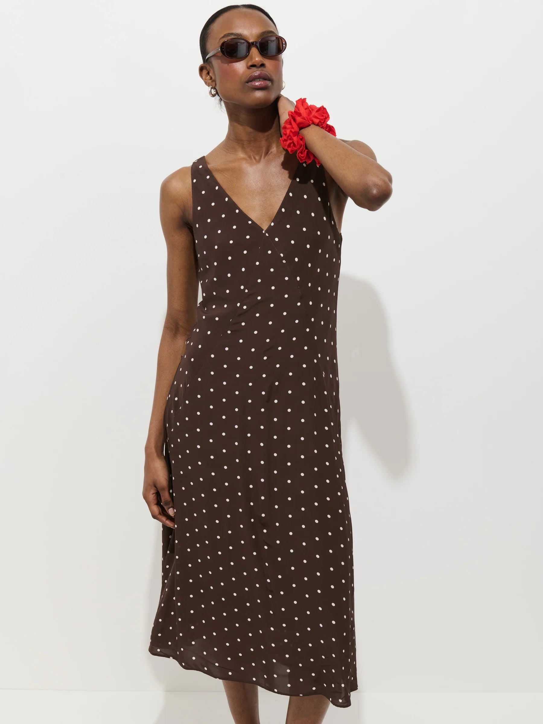 Alex Mill Flora Dress In Polka Dot