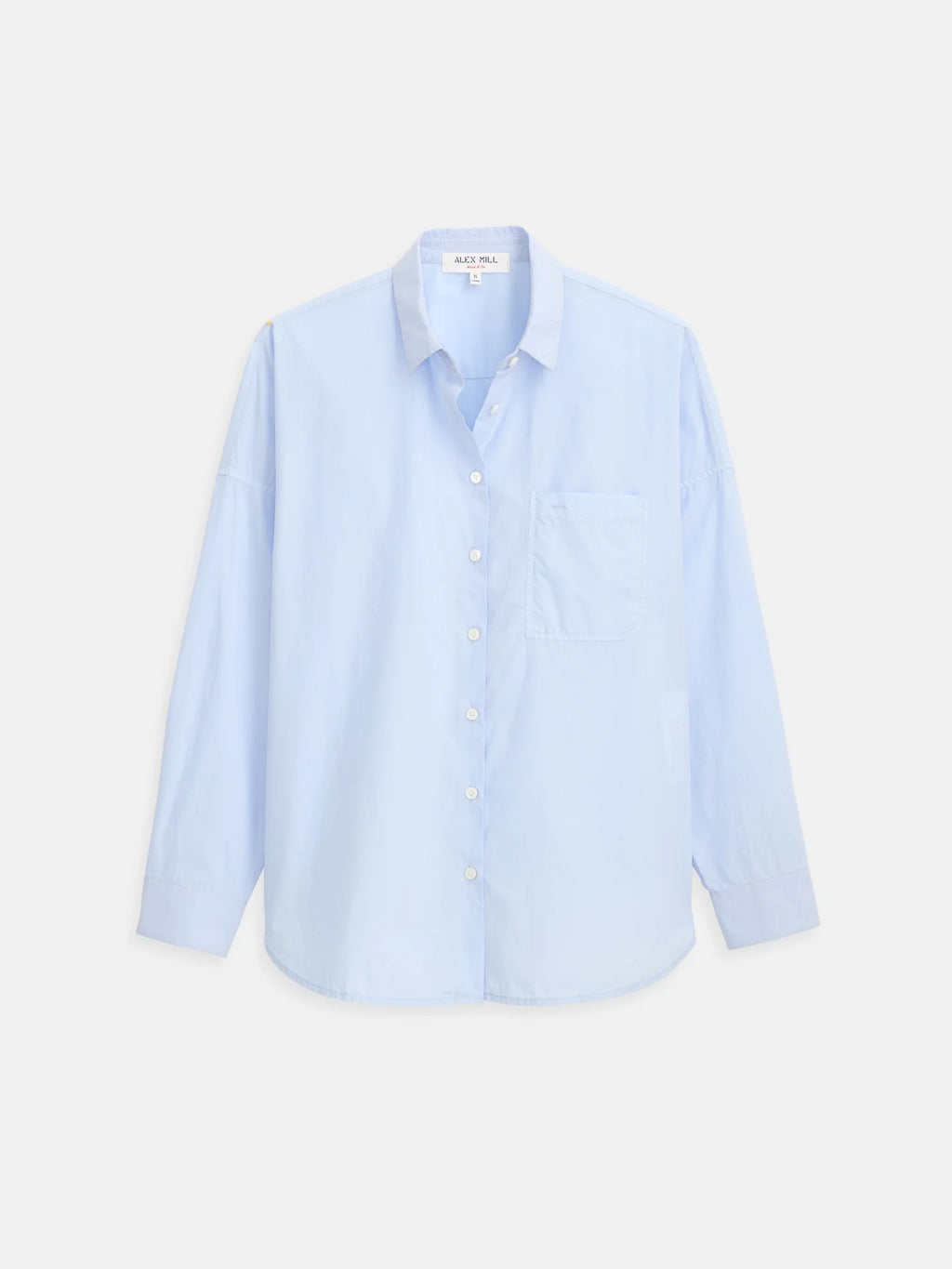 Alex Mill Jo Shirt In Cotton Poplin - Calm Blue