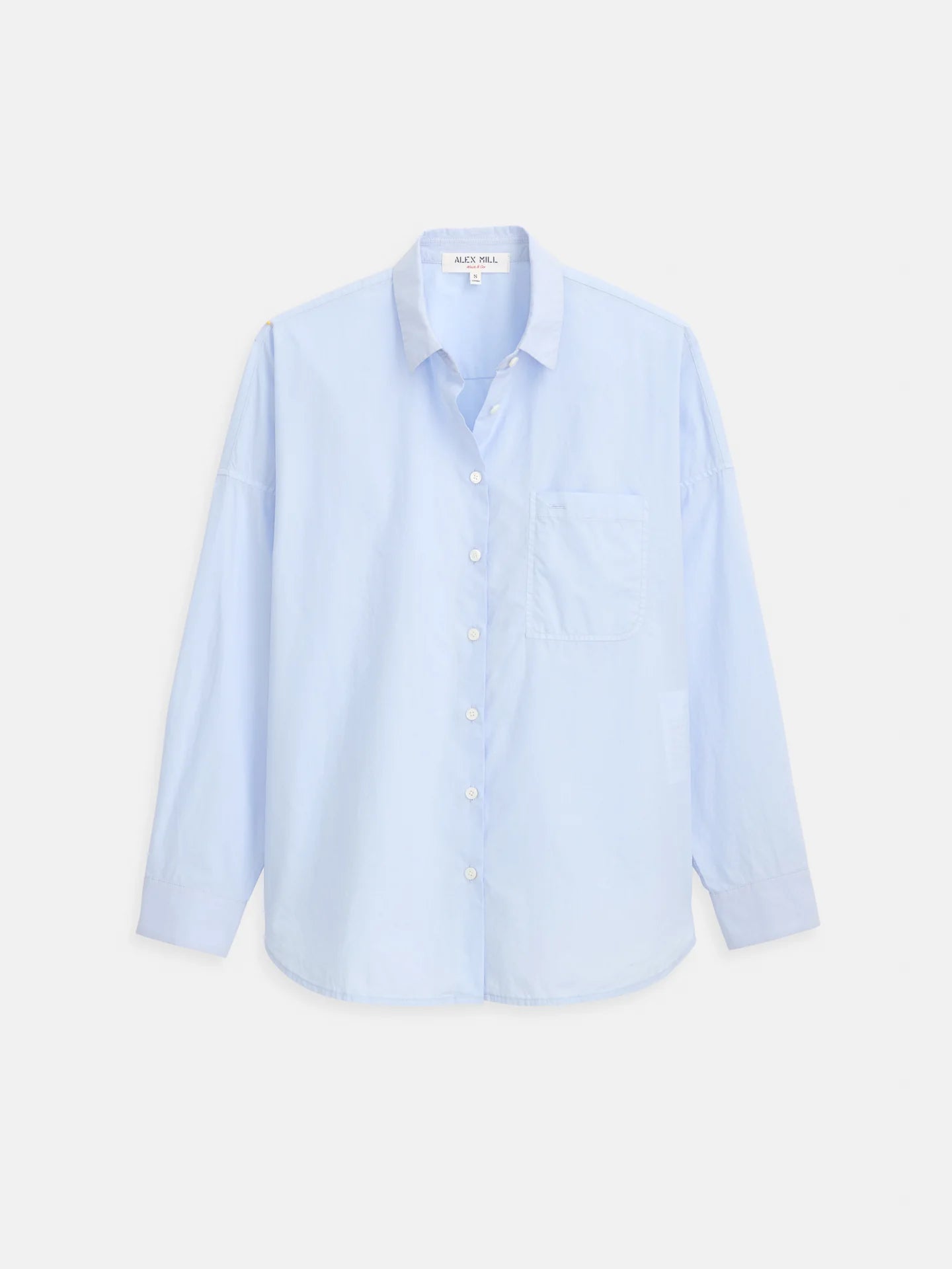 Alex Mill Jo Shirt In Cotton Poplin - Calm Blue