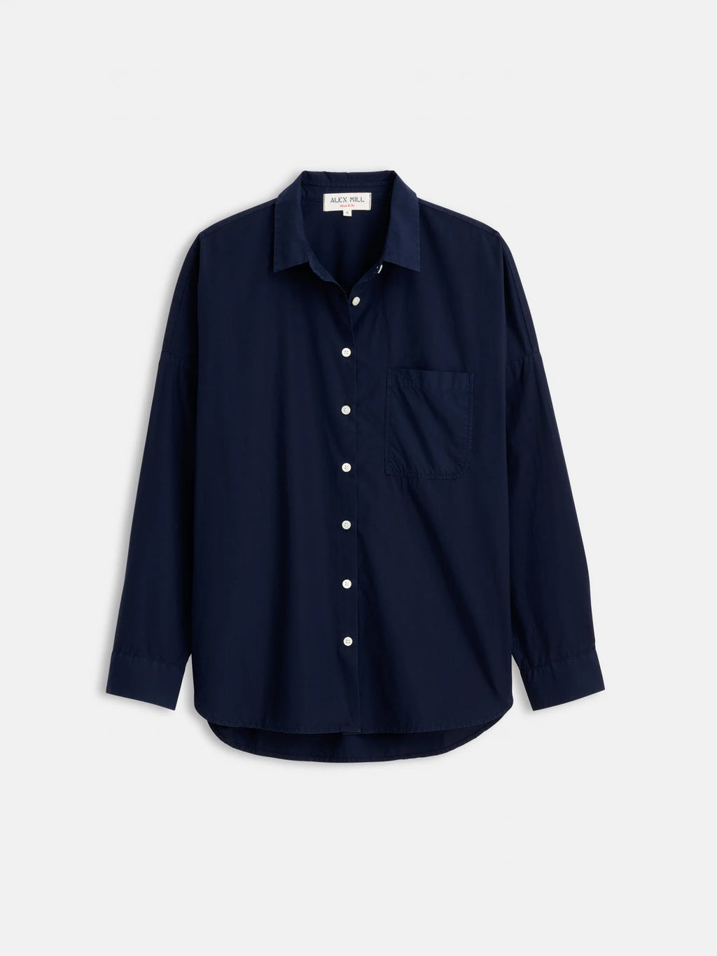 Alex Mill Jo Shirt In Paper Cotton - Dark Navy