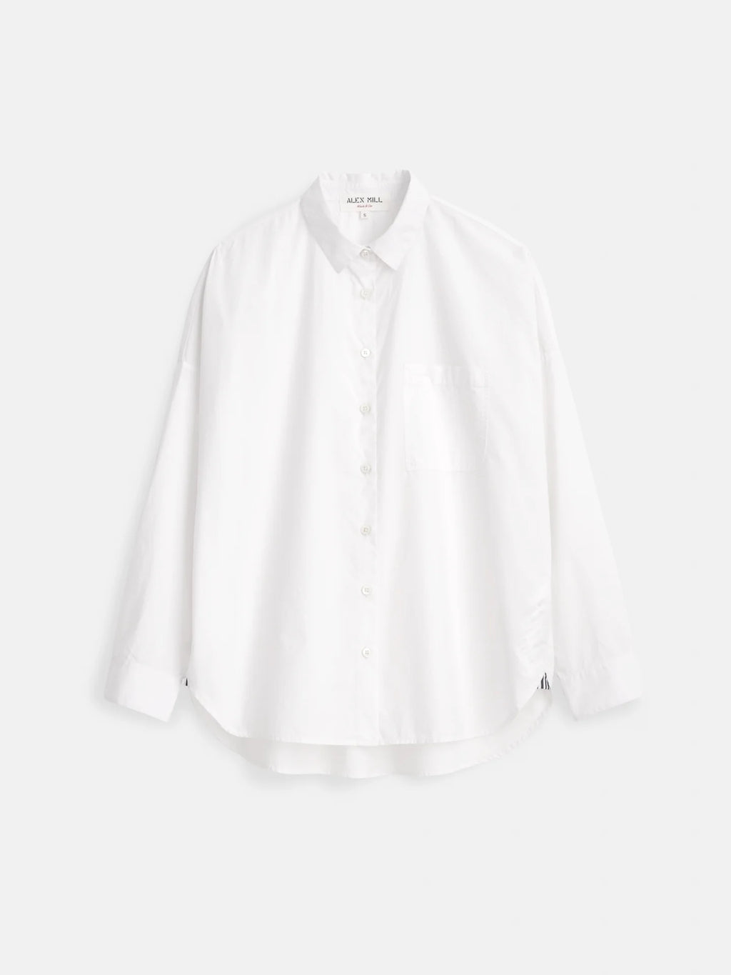 Alex Mill Jo Shirt In Cotton Poplin - White