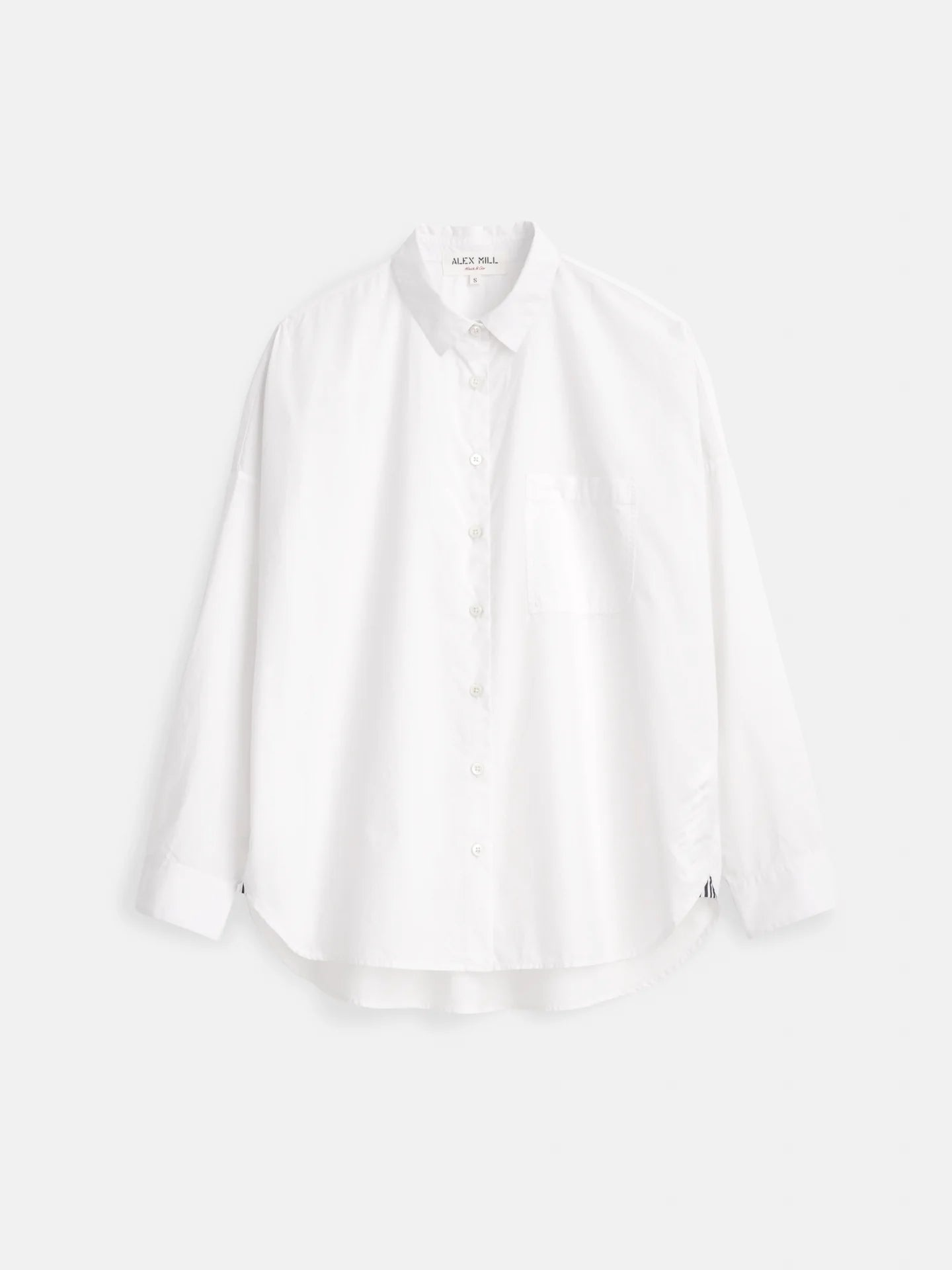 Alex Mill Jo Shirt In Cotton Poplin - White