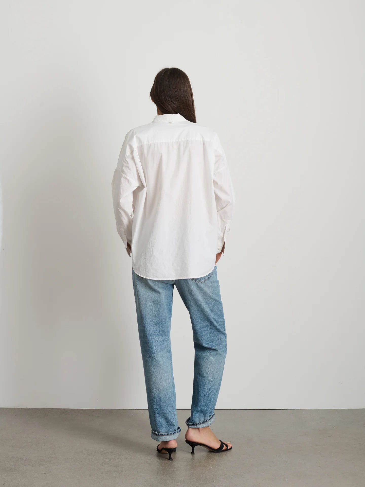 Alex Mill Jo Shirt In Cotton Poplin - White