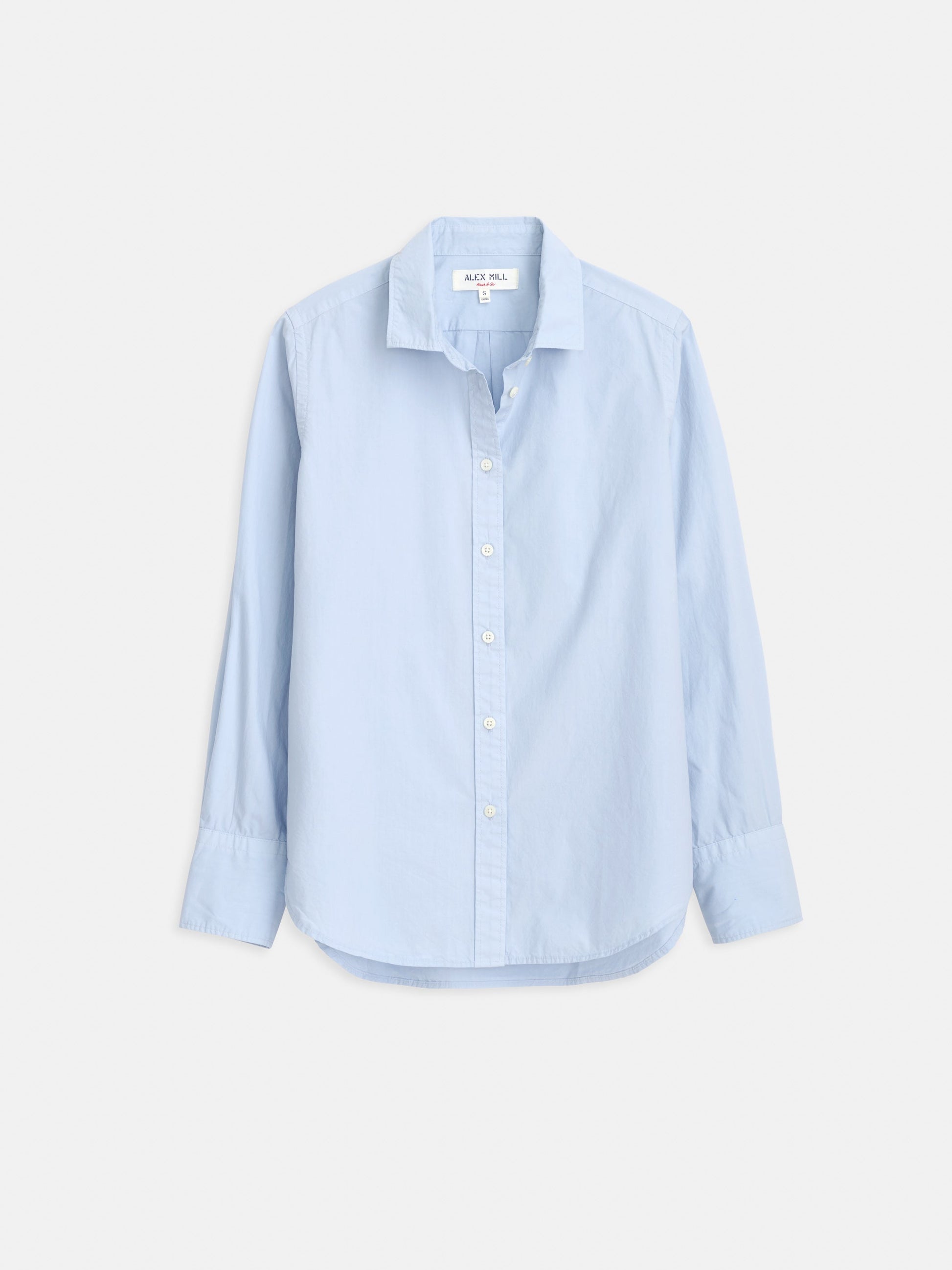 Alex Mill Mill Shirt in Paper Poplin - Calm Blue