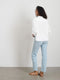 Alex Mill Cropped Jo Shirt in Cotton Poplin - White