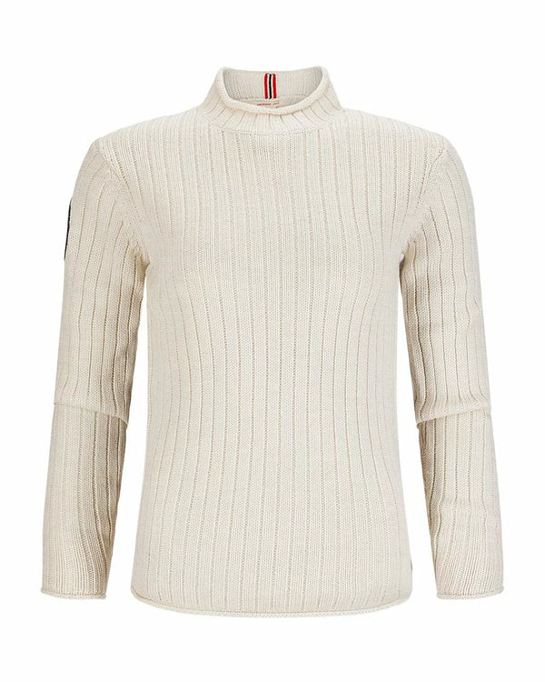 Amundsen Women's Roalda Roll Neck Merino Sweater - Oatmeal